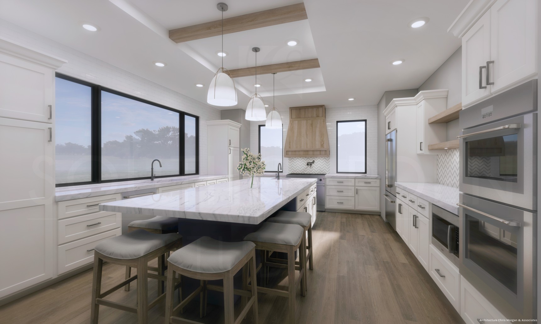 Modern Kitchen Rendering